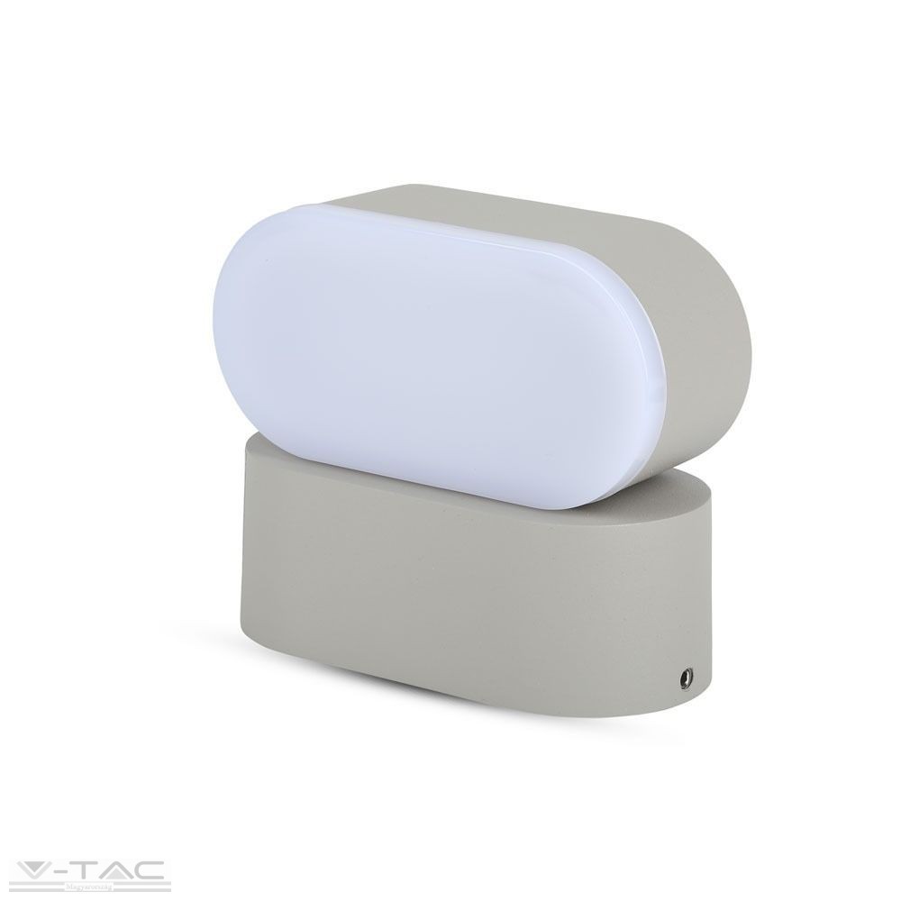 5W LED ovális fali lámpatest szürke IP65 5W LED ovális fali lámpatest szürke IP65