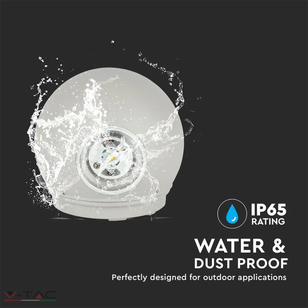 4W LED design gömb fali lámpa szürke IP65 4W LED design gömb fali lámpa szürke IP65