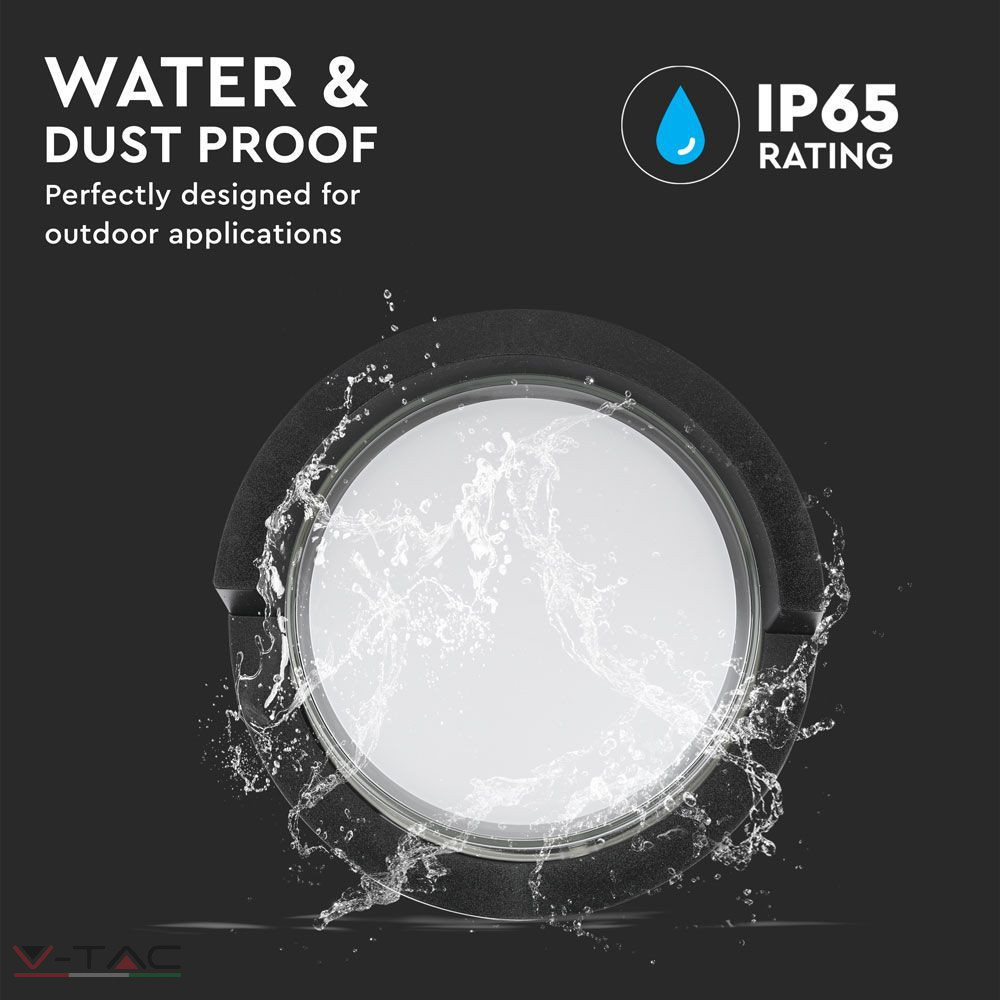 LED fali lámpa kör fekete LED fali lámpa kör fekete