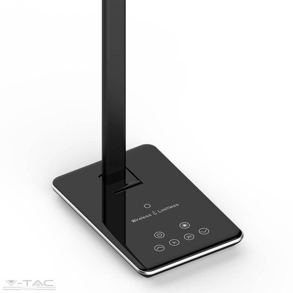 4W LED asztali lámpa vezetéknélküli töltővel 3 in 1 fekete - 218600 4W LED asztali lámpa vezetéknélküli töltővel 3 in 1 fekete - 218600