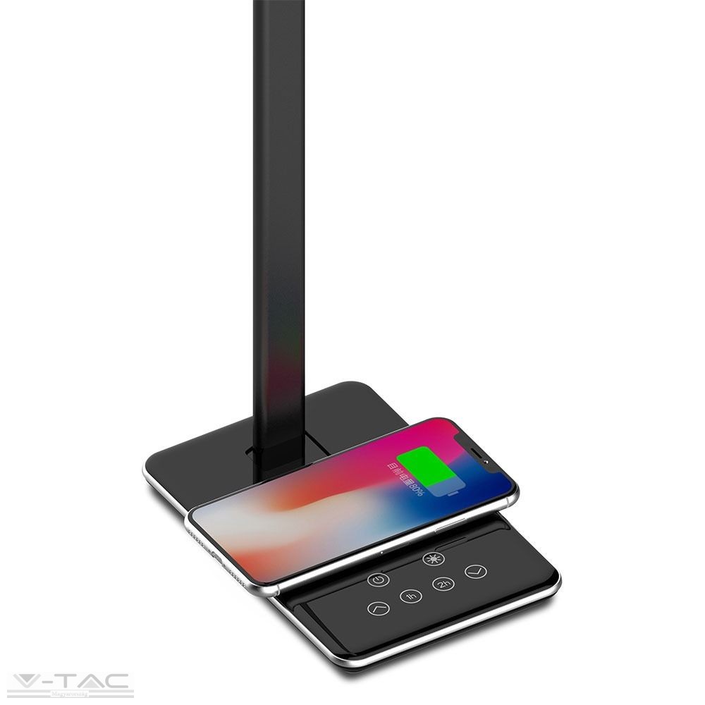 4W LED asztali lámpa vezetéknélküli töltővel 3 in 1 fekete - 218600 4W LED asztali lámpa vezetéknélküli töltővel 3 in 1 fekete - 218600