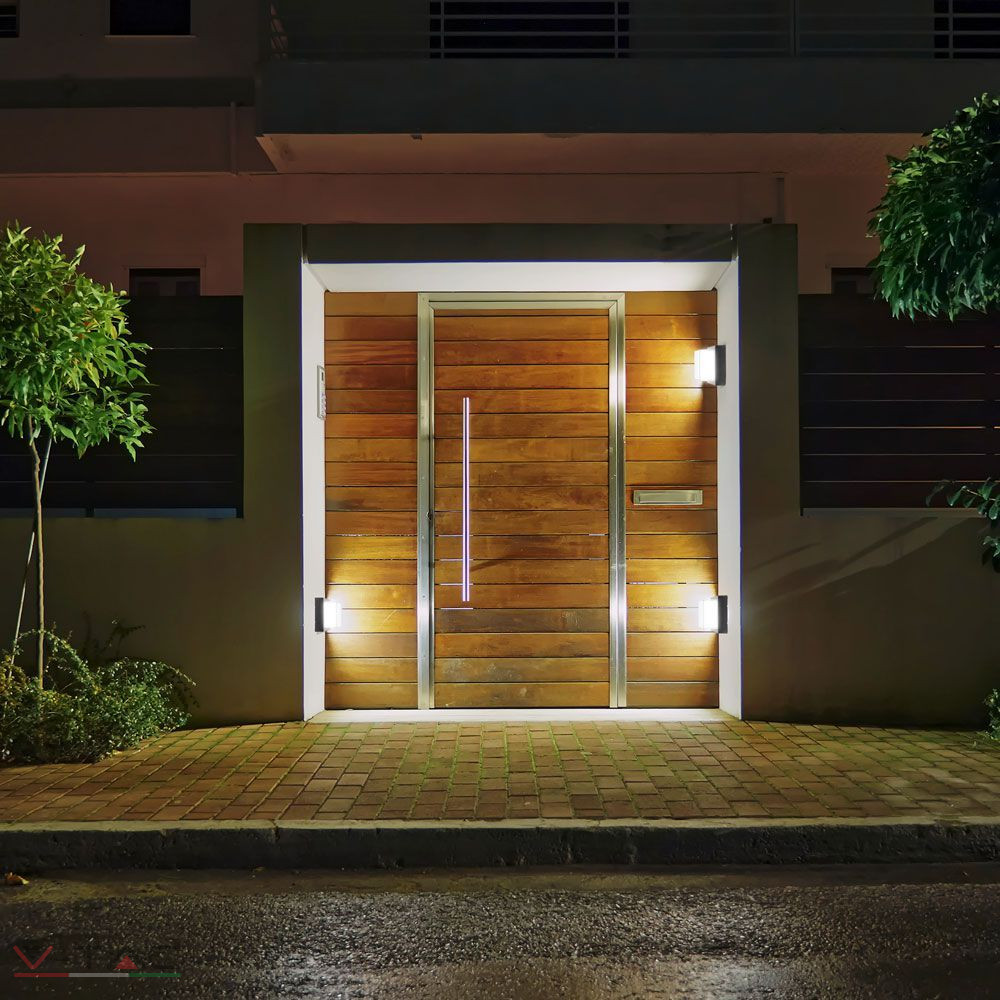 LED fali lámpa négyszög fekete LED fali lámpa négyszög fekete