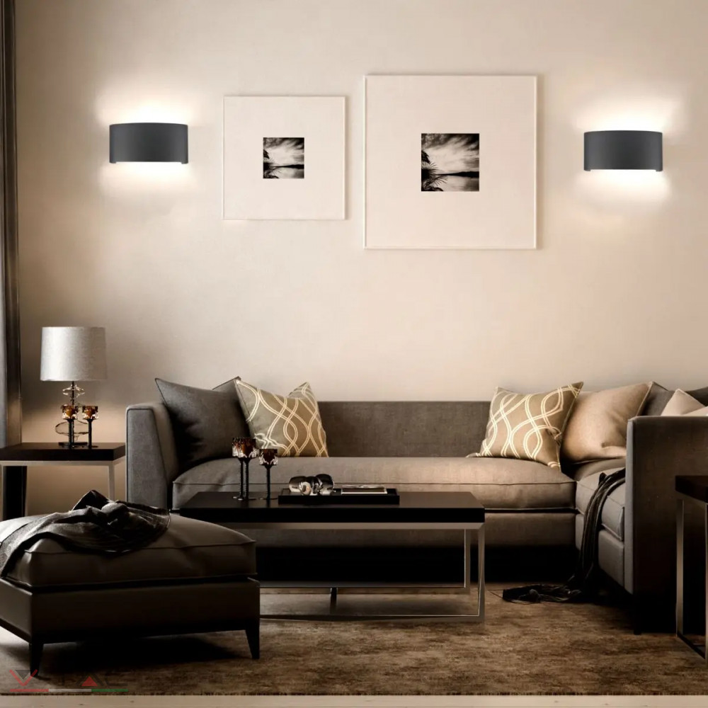 7W LED fekete fali design lámpa IP54 7W LED fekete fali design lámpa IP54