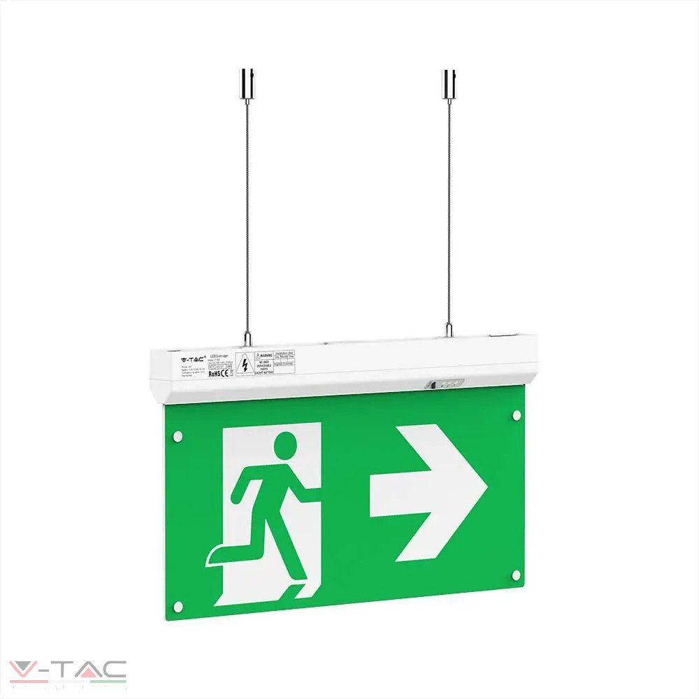 HelloLED V-Tac 2,5W LED vészkijárat jelző lámpa 4in1 IP20 6000K - 7675 HelloLED V-Tac 2,5W LED vészkijárat jelző lámpa 4in1 IP20 6000K - 7675