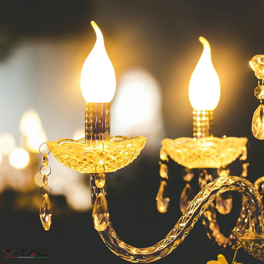 4W Retro Filament LED izzó E14 csavart gyertyaláng 4W Retro Filament LED izzó E14 csavart gyertyaláng