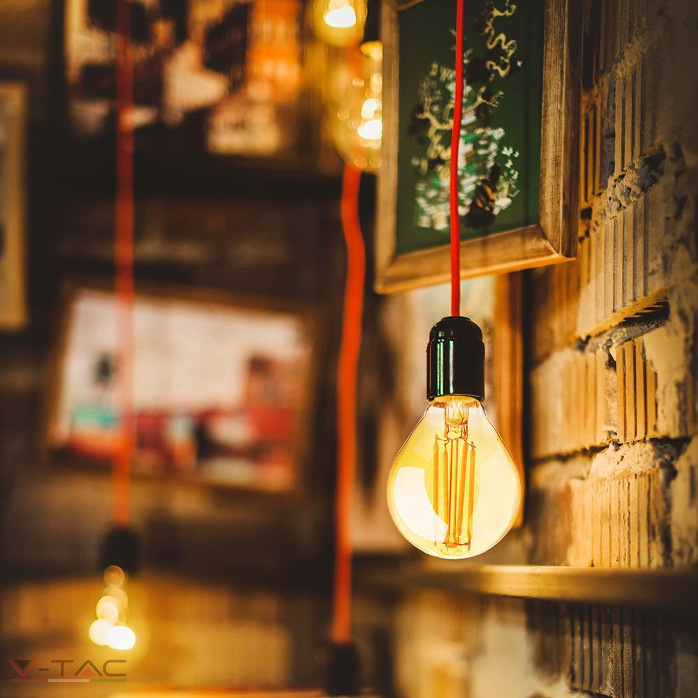 4W Retro LED izzó E14 Filament P45 szabadalmi borostyán burkolat 2200K - 214499 4W Retro LED izzó E14 Filament P45 szabadalmi borostyán burkolat 2200K - 214499