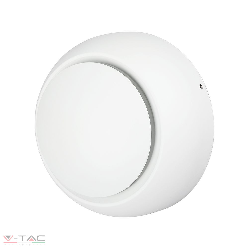 5W LED fali lámpa fehér forgatható kör 5W LED fali lámpa fehér forgatható kör