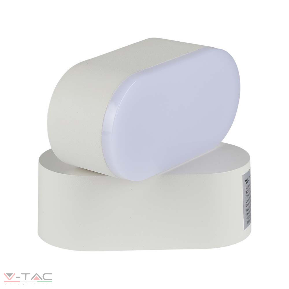 5W LED ovális fali lámpatest fehér IP65 5W LED ovális fali lámpatest fehér IP65