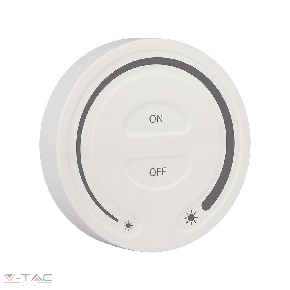 HelloLED V-Tac Érintésvezérlő dimmer egyszínű LED szalaghoz, fehér - 2919 HelloLED V-Tac Érintésvezérlő dimmer egyszínű LED szalaghoz, fehér - 2919