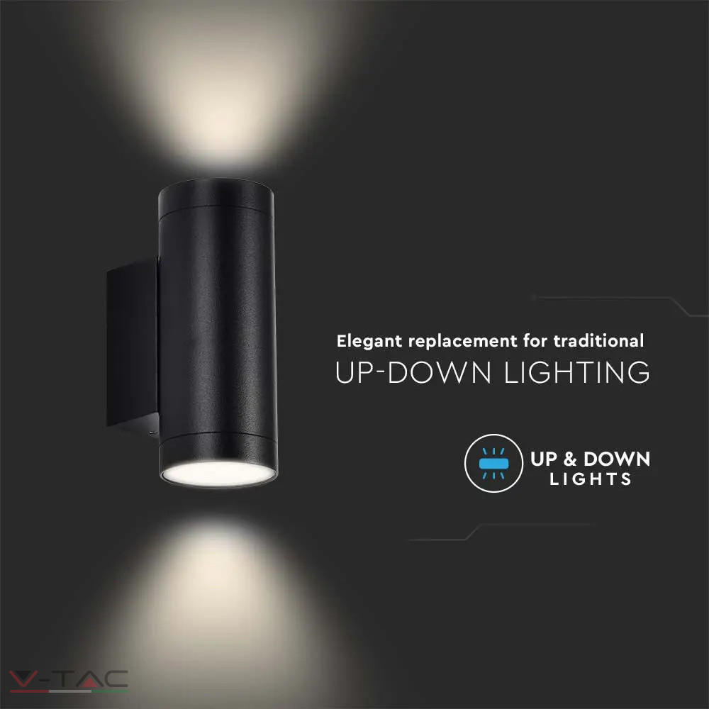 GU10 foglalattal ellátott fali LED lámpa fekete 2 irányú - 2971 GU10 foglalattal ellátott fali LED lámpa fekete 2 irányú - 2971