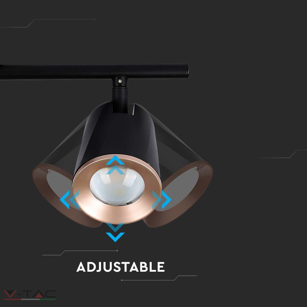 HelloLED V-Tac 10W Beltéri fekete fali lámpa HelloLED V-Tac 10W Beltéri fekete fali lámpa