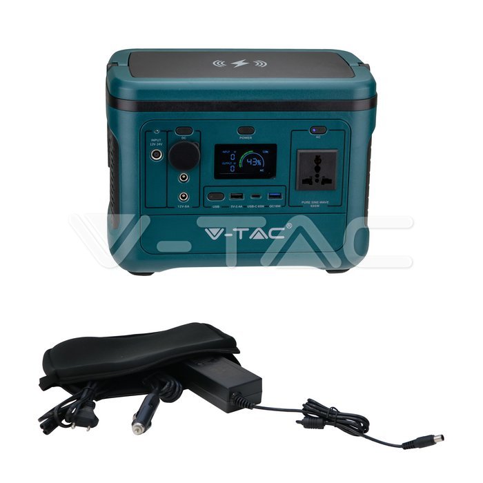 HelloLED V-Tac 500 W-os hordozható akkumulátor - 11442 HelloLED V-Tac 500 W-os hordozható akkumulátor - 11442