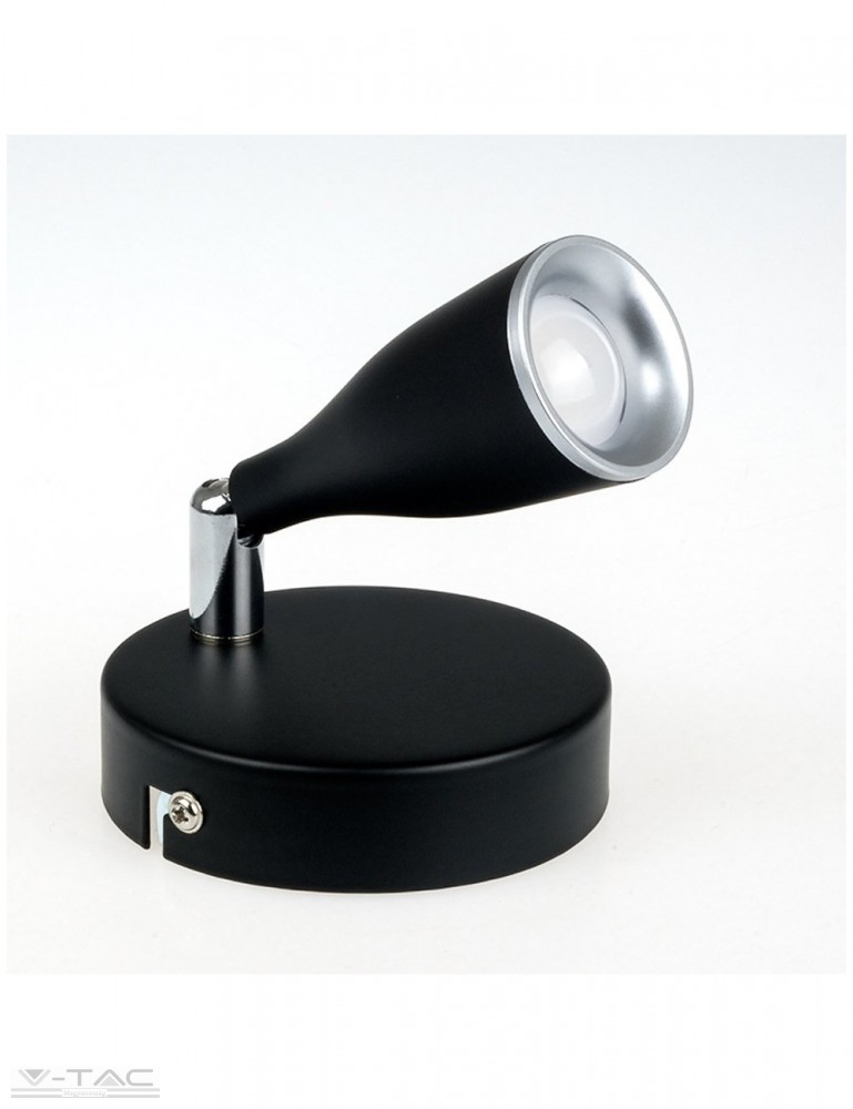 HelloLED V-Tac 4,5W forgatható LED lámpa fekete HelloLED V-Tac 4,5W forgatható LED lámpa fekete