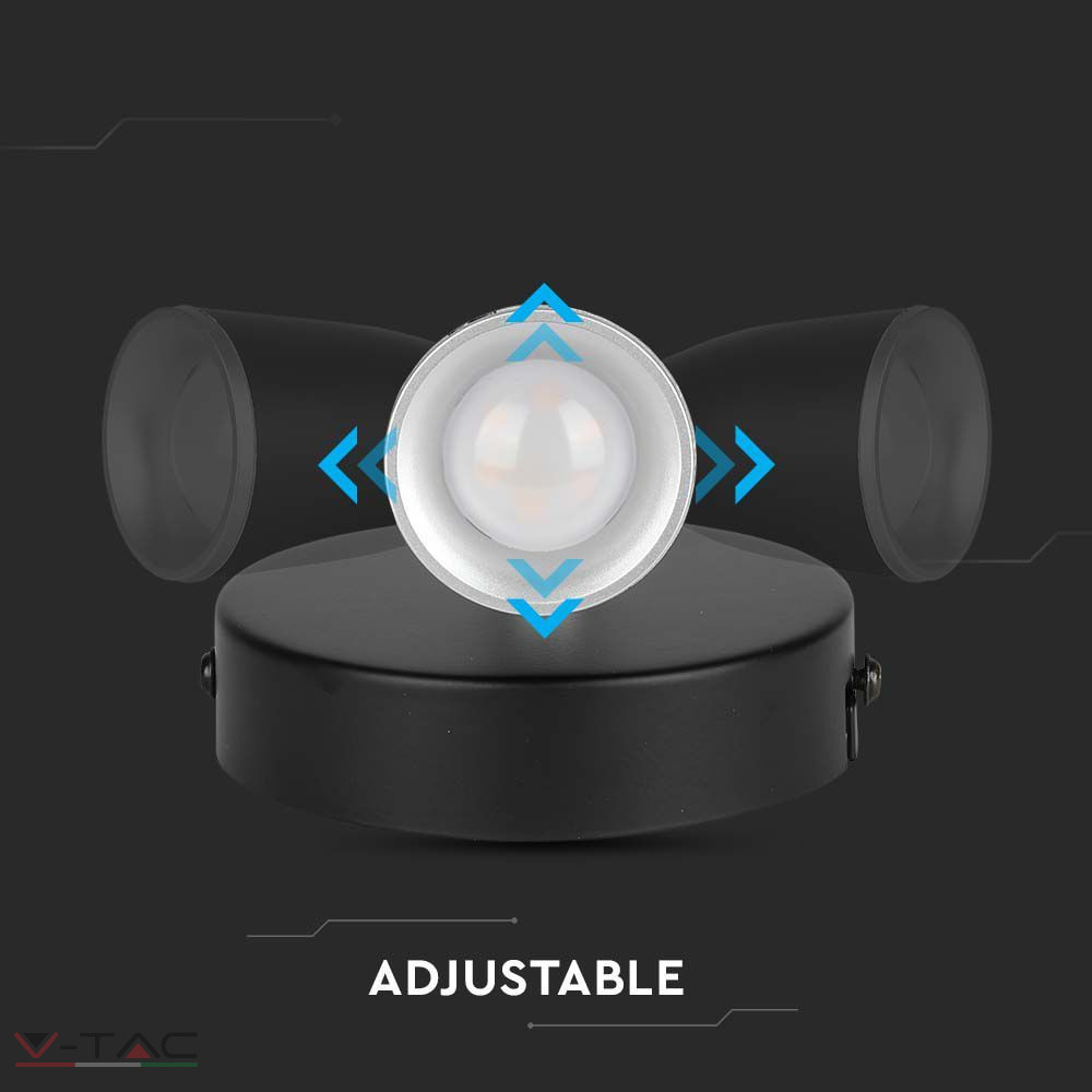 HelloLED V-Tac 4,5W forgatható LED lámpa fekete HelloLED V-Tac 4,5W forgatható LED lámpa fekete