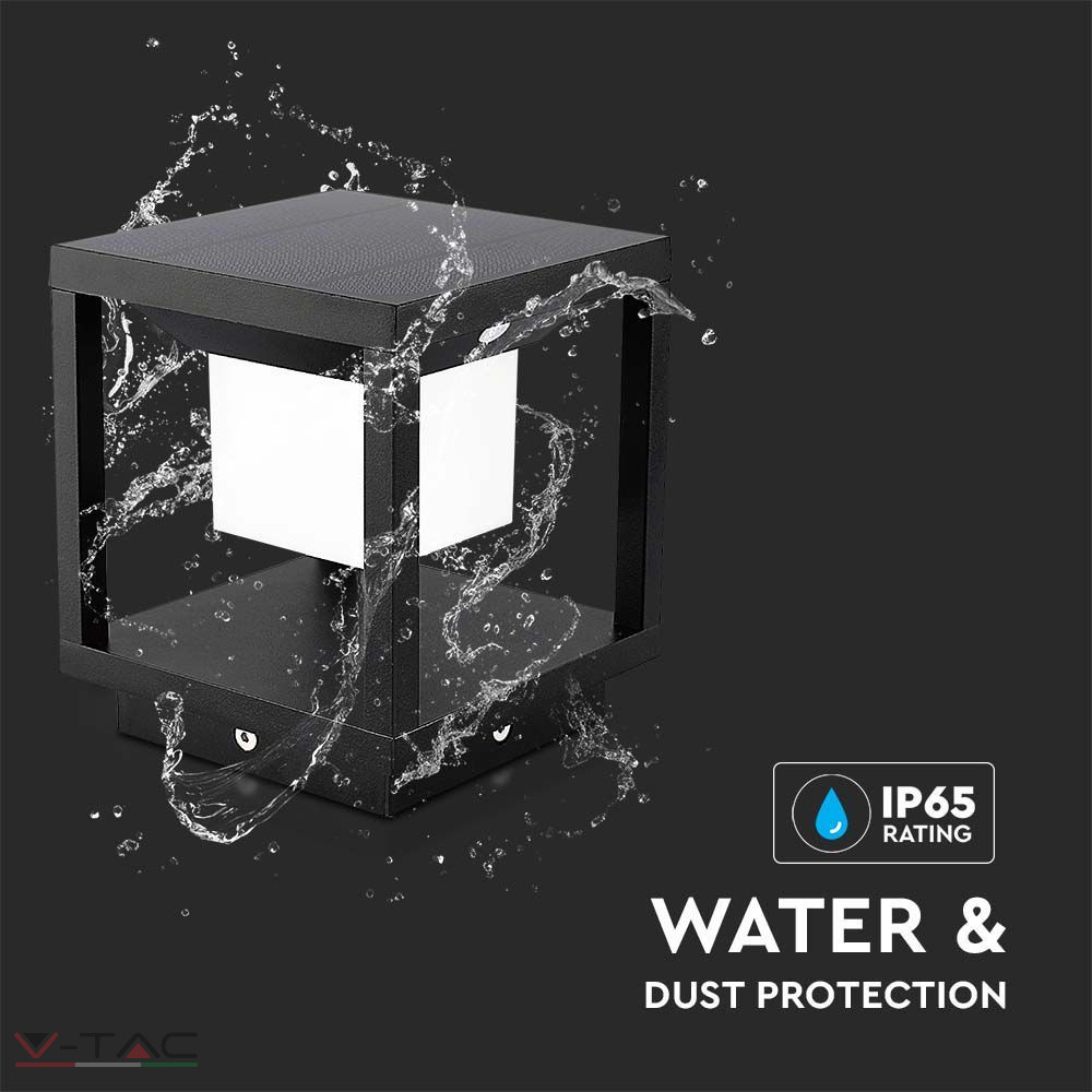 HelloLED 3W Napelemes LED kerti lámpa 3000K IP65 HelloLED 3W Napelemes LED kerti lámpa 3000K IP65