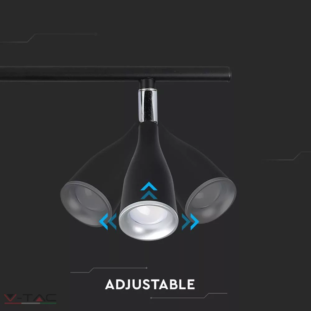 HelloLED 3 x 4,5W forgatható LED lámpa fekete HelloLED 3 x 4,5W forgatható LED lámpa fekete