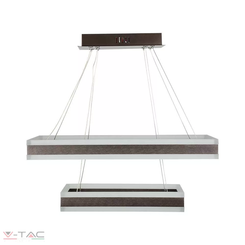 HelloLED 113W Négyszög kávébarna design csillár 2 részes dimmelhető HelloLED 113W Négyszög kávébarna design csillár 2 részes dimmelhető