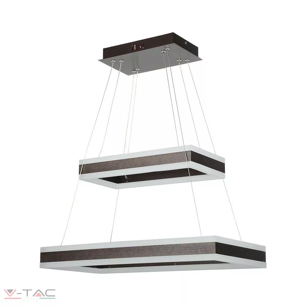 HelloLED 113W Négyszög kávébarna design csillár 2 részes dimmelhető HelloLED 113W Négyszög kávébarna design csillár 2 részes dimmelhető