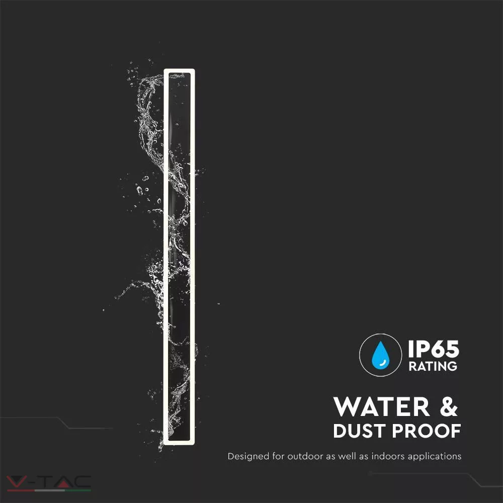 HelloLED 17W LED fekete lapos fali lámpa IP65 HelloLED 17W LED fekete lapos fali lámpa IP65