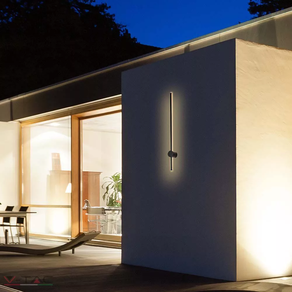 HelloLED 12W LED fekete fali lámpa IP65 HelloLED 12W LED fekete fali lámpa IP65