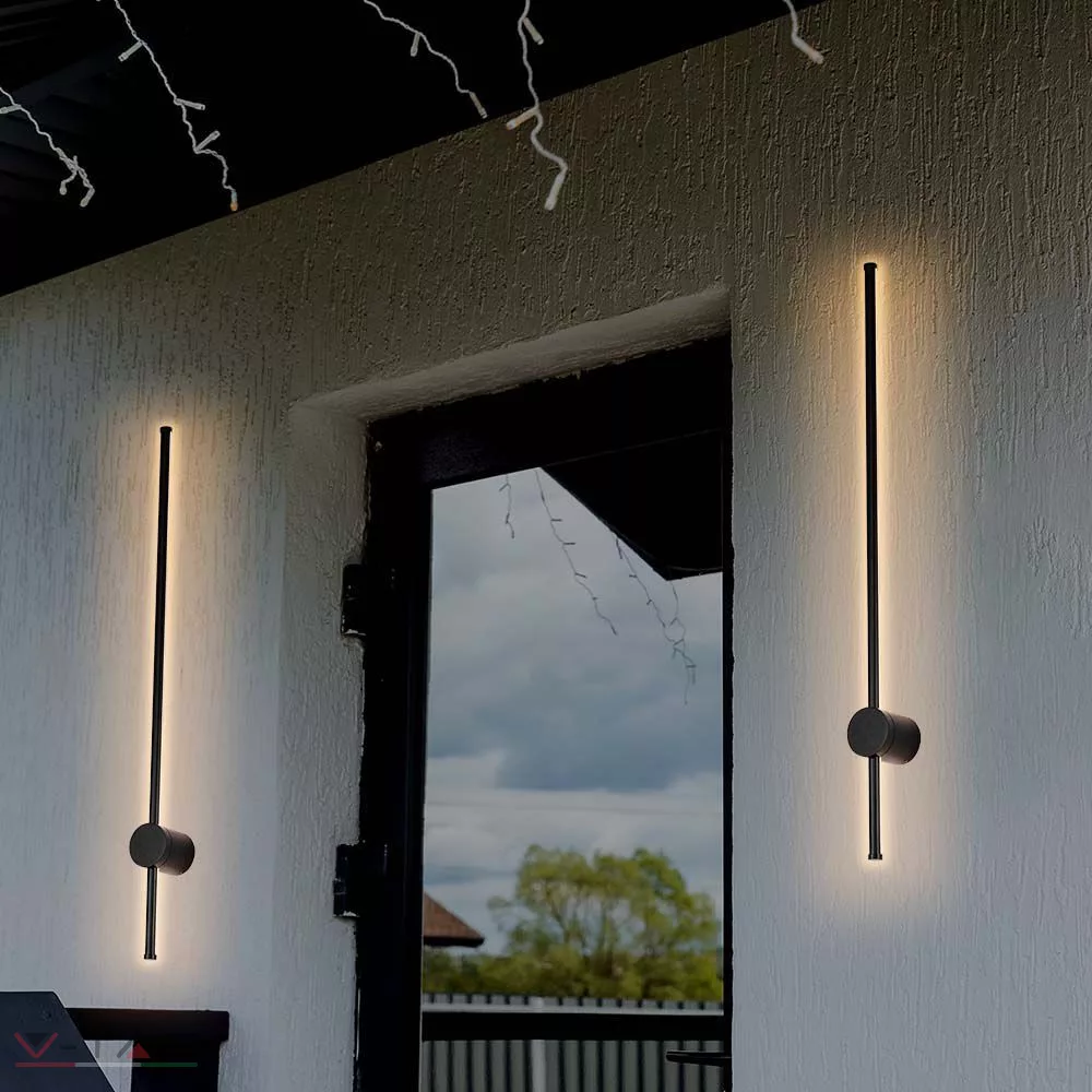 HelloLED 12W LED fekete fali lámpa IP65 HelloLED 12W LED fekete fali lámpa IP65