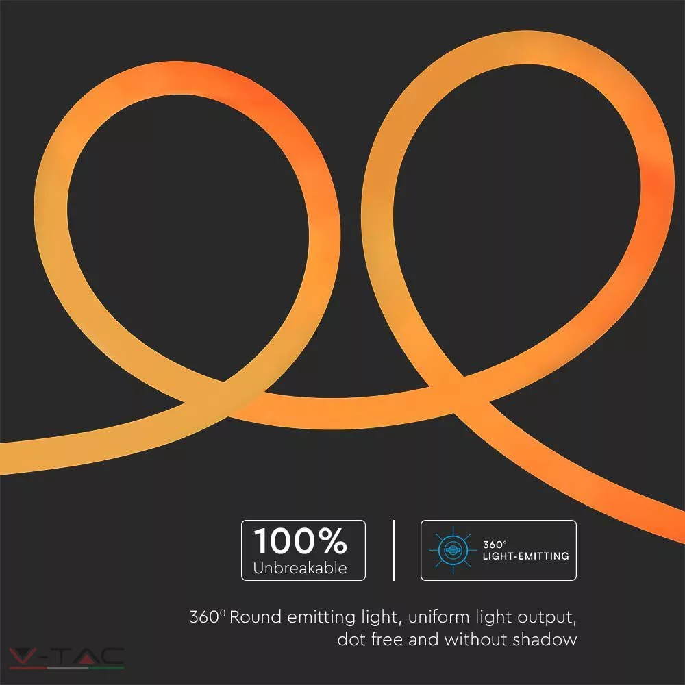 HelloLED 12W Neon Flex borostyán - 6873 HelloLED 12W Neon Flex borostyán - 6873