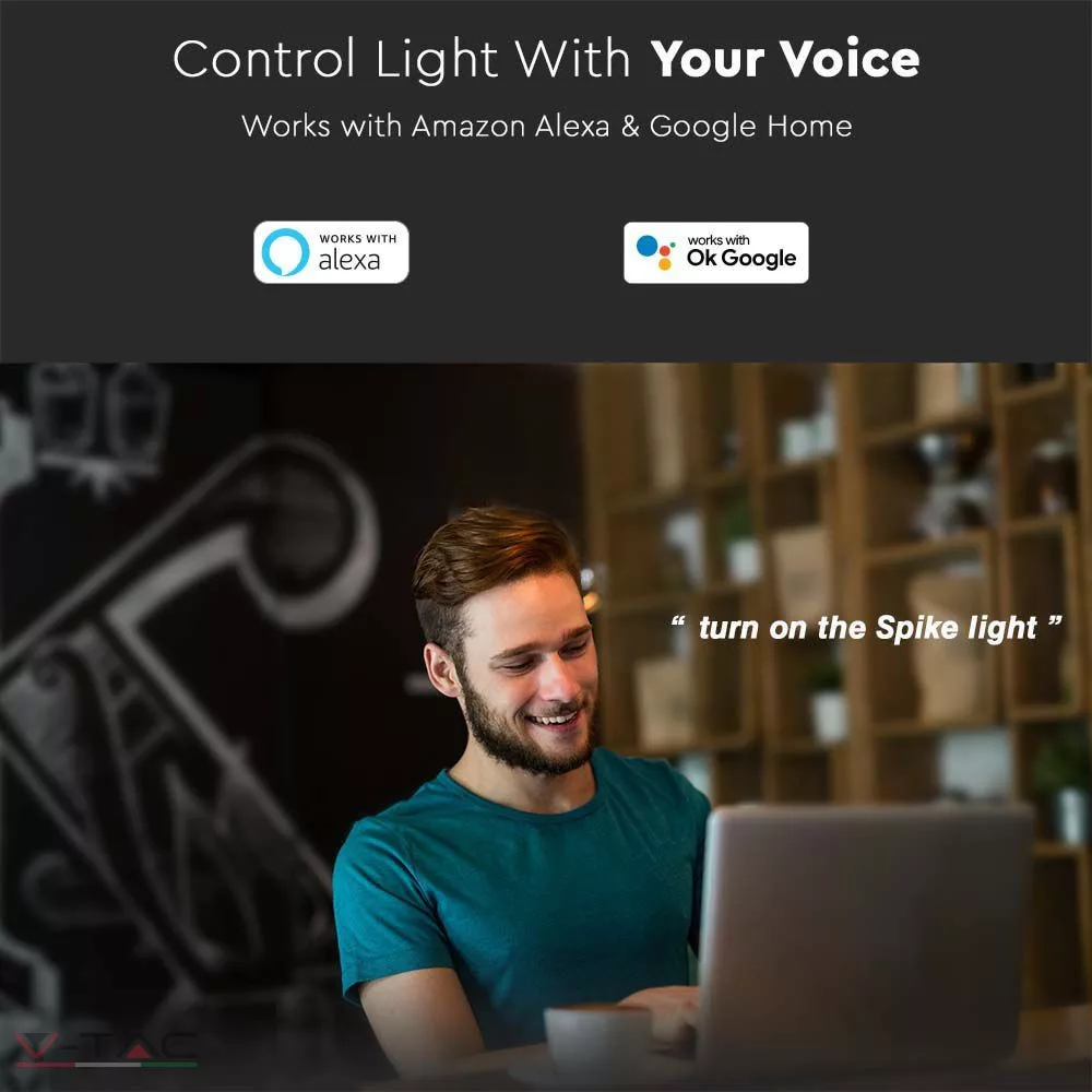 HelloLED 3x7W RGB Smart kerti tüske fénytest IP65 - 3015 HelloLED 3x7W RGB Smart kerti tüske fénytest IP65 - 3015