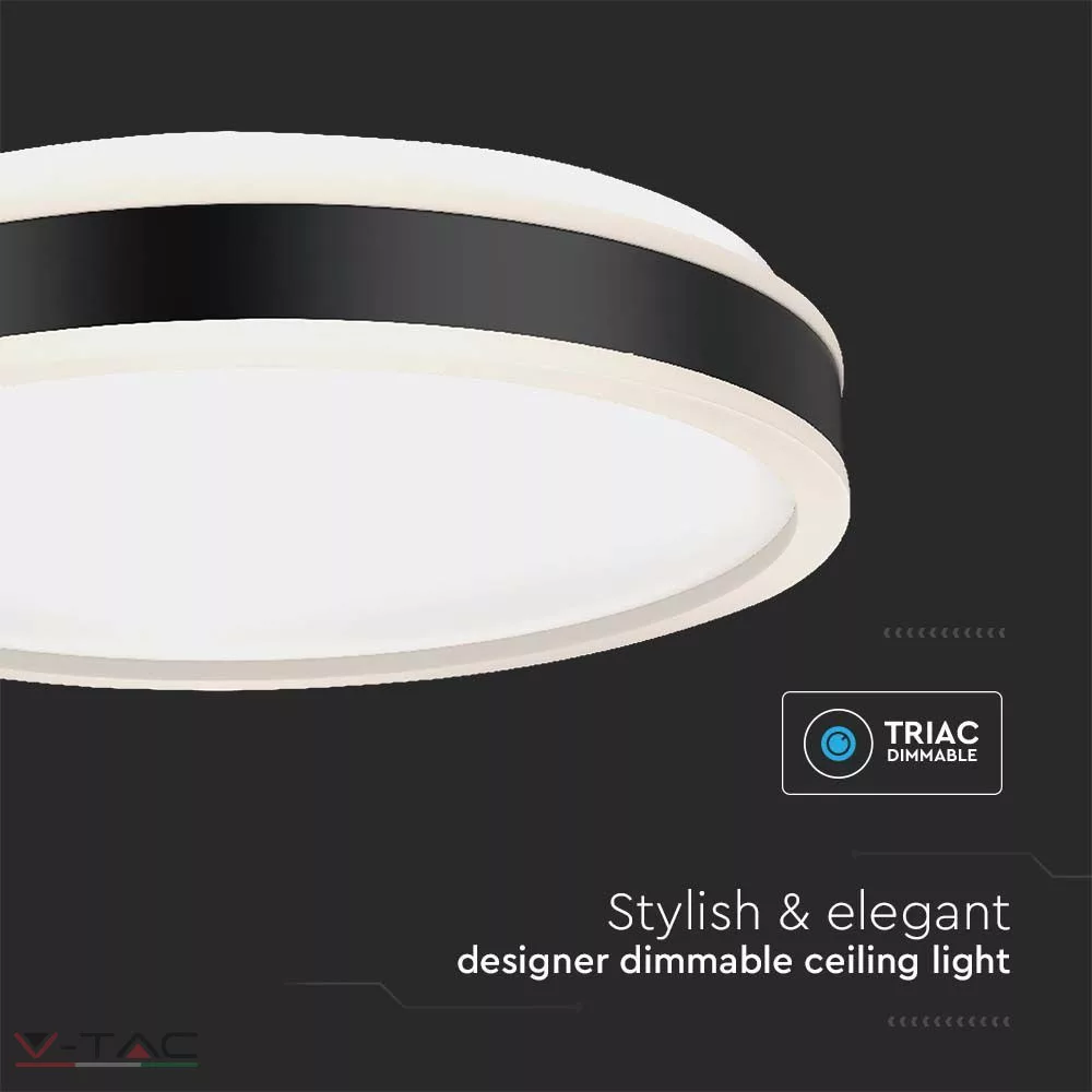 42W Fekete keretes LED TRIAC dimmelhető mennyezeti lámpa kör 42W Fekete keretes LED TRIAC dimmelhető mennyezeti lámpa kör