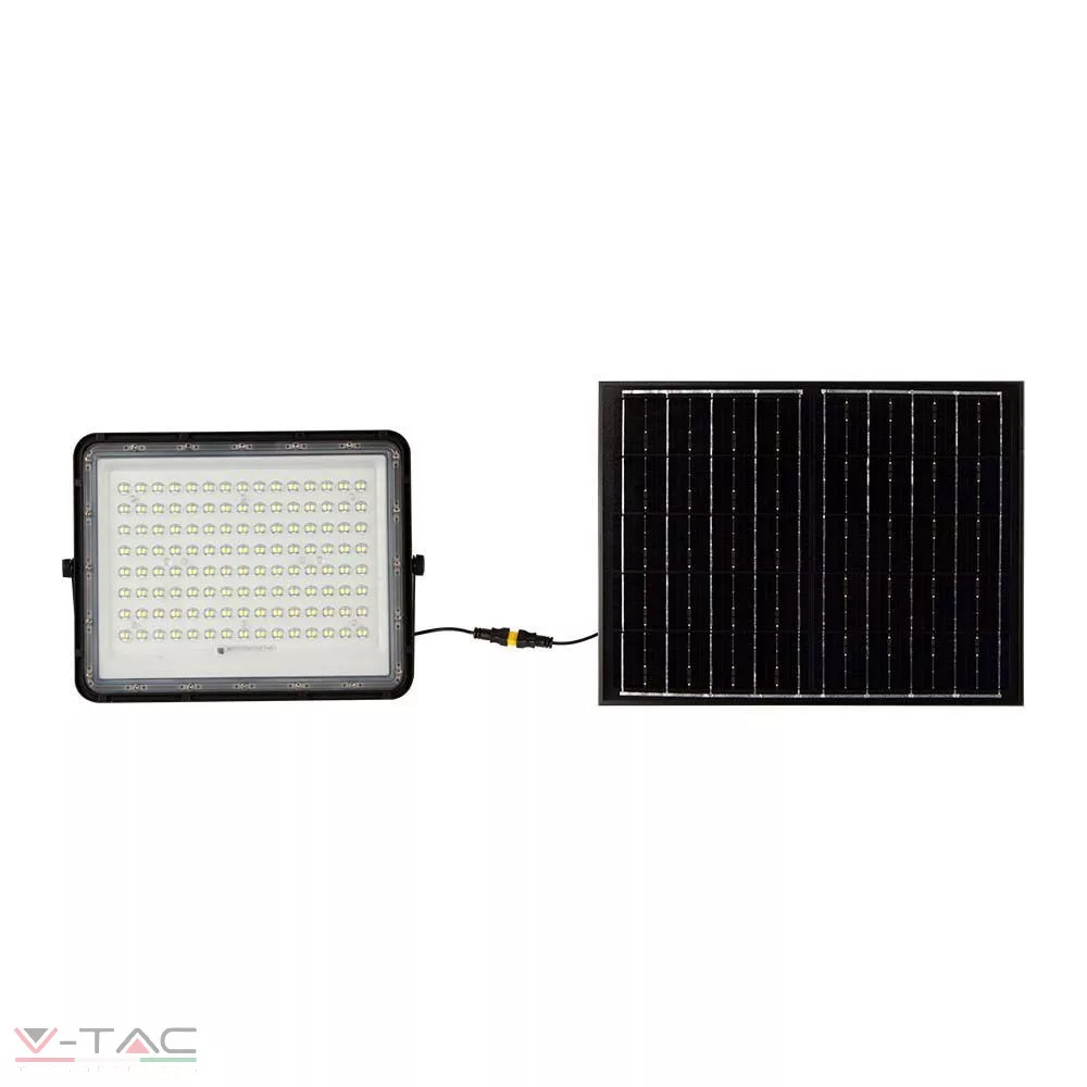 HelloLED 20W Napelemes fekete LED reflektor távirányítóval 4000K 16000 mAh - 7828 V-TAC HelloLED 20W Napelemes fekete LED reflektor távirányítóval 4000K 16000 mAh - 7828 V-TAC