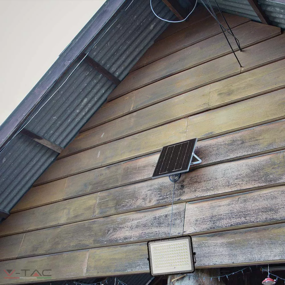 HelloLED 20W Napelemes fekete LED reflektor távirányítóval 4000K 16000 mAh - 7828 V-TAC HelloLED 20W Napelemes fekete LED reflektor távirányítóval 4000K 16000 mAh - 7828 V-TAC