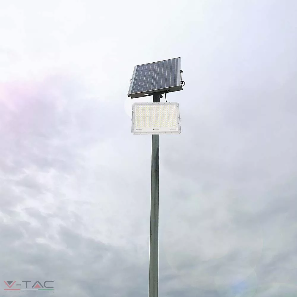 HelloLED 30W Napelemes fehér LED reflektor távirányítóval 4000K 20000 mAh - 7848 V-TAC HelloLED 30W Napelemes fehér LED reflektor távirányítóval 4000K 20000 mAh - 7848 V-TAC