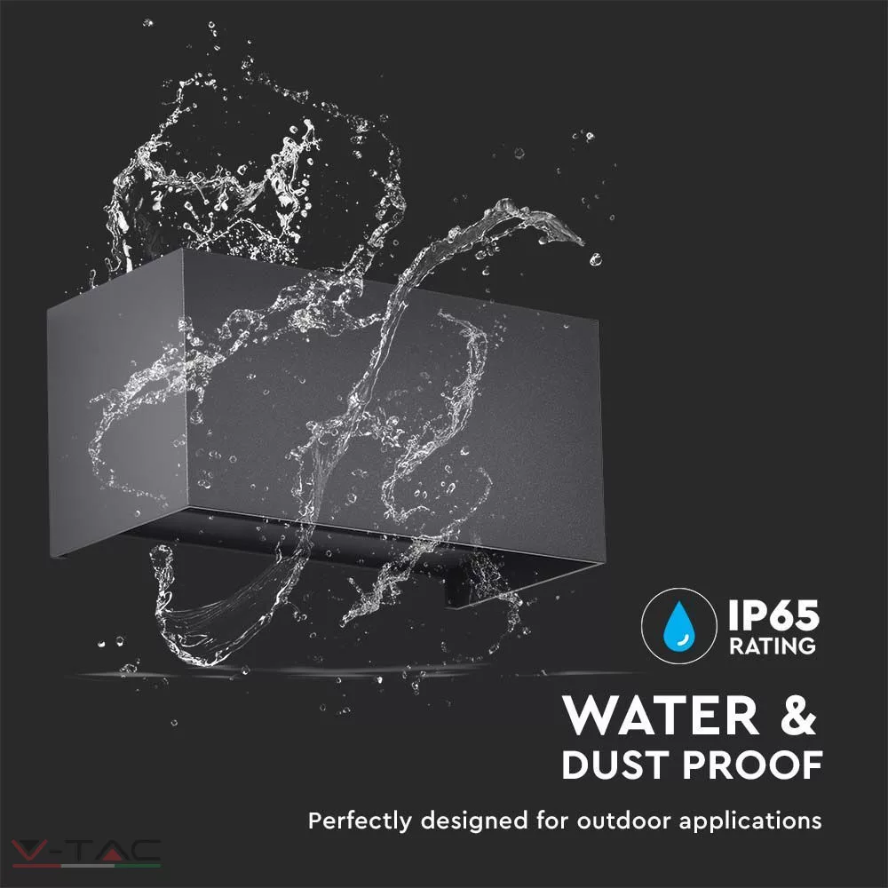 HelloLED - 24W Állítható fali lámpa fekete IP65 HelloLED - 24W Állítható fali lámpa fekete IP65