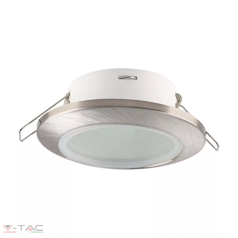 GU10 beépítőkeret nikkel kör IP44 - 6700 GU10 beépítőkeret nikkel kör IP44 - 6700