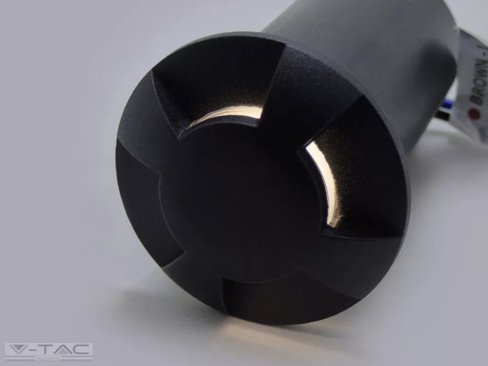 1W LED földbe süllyeszthető négy irányú világítás fekete 1W LED földbe süllyeszthető négy irányú világítás fekete