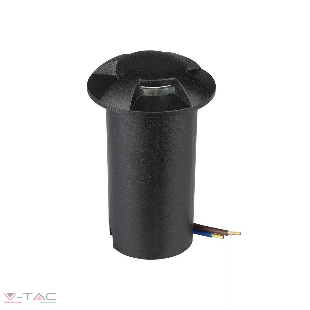 1W LED földbe süllyeszthető négy irányú világítás fekete 1W LED földbe süllyeszthető négy irányú világítás fekete