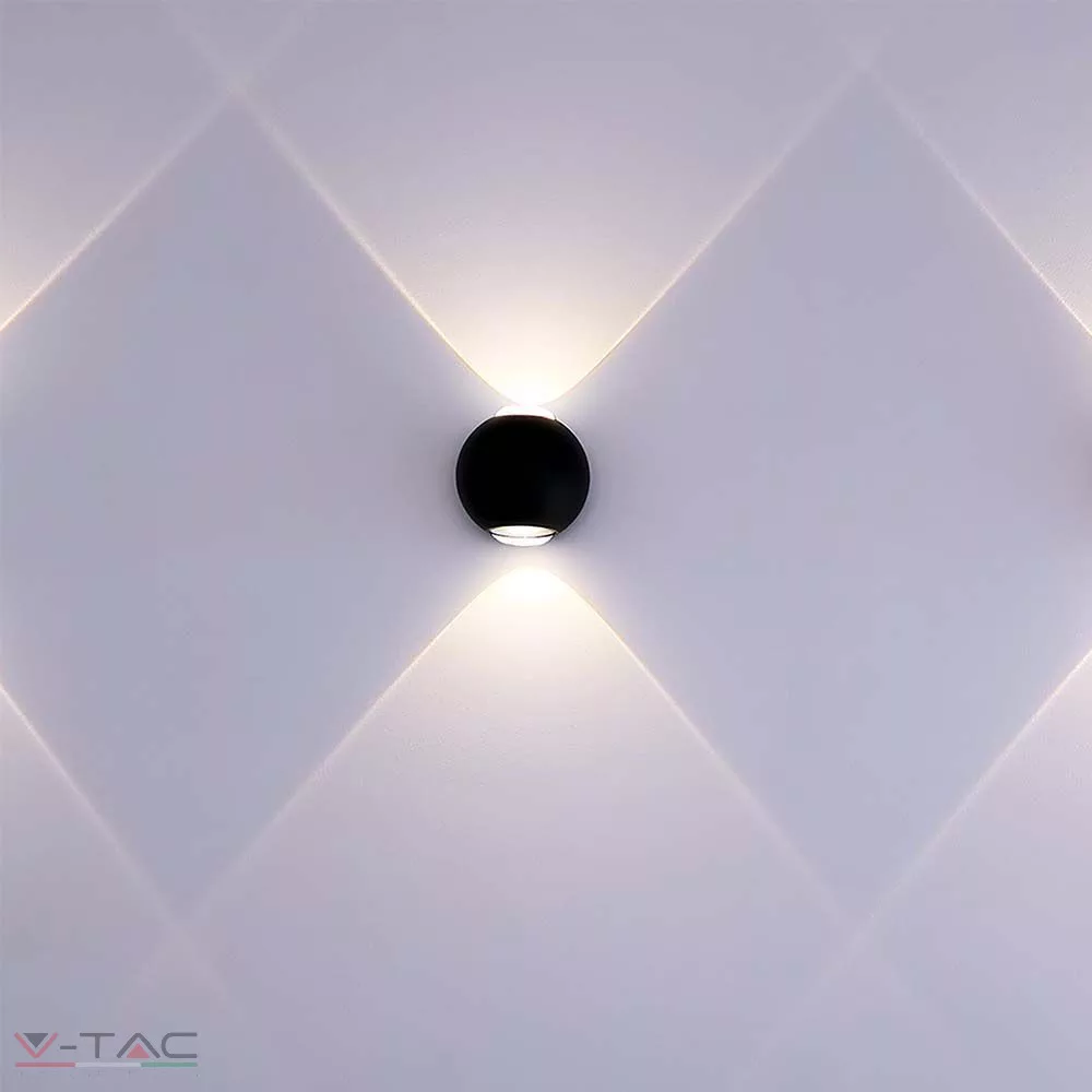 2W LED fali lámpa fel-le világító fekete IP54 - 10587 V-TAC 2W LED fali lámpa fel-le világító fekete IP54 - 10587 V-TAC