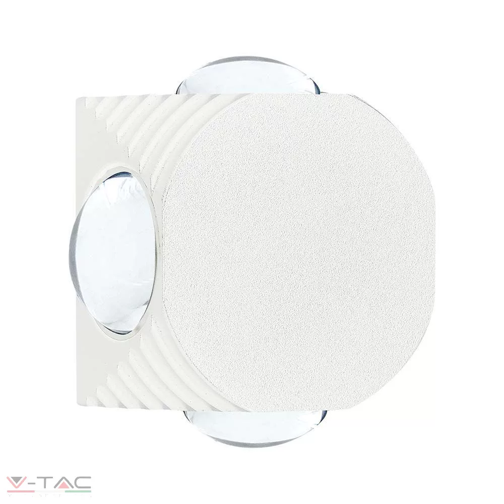 4W LED fali lámpa 4 irányú fehér IP54 4W LED fali lámpa 4 irányú fehér IP54