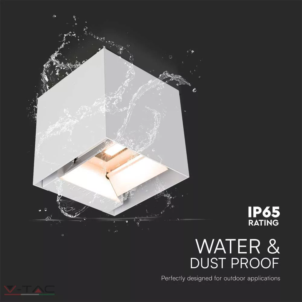 9W COB LED napelemes fali lámpa 1x2600mAh fehér IP65 9W COB LED napelemes fali lámpa 1x2600mAh fehér IP65