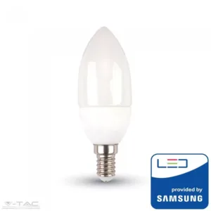 6,5W LED izzó Samsung chip E14 Gyertya