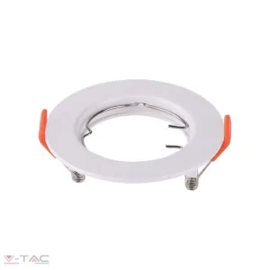 GU10 beépítőkeret fehér 2db/csomag kör - 6640 V-TAC