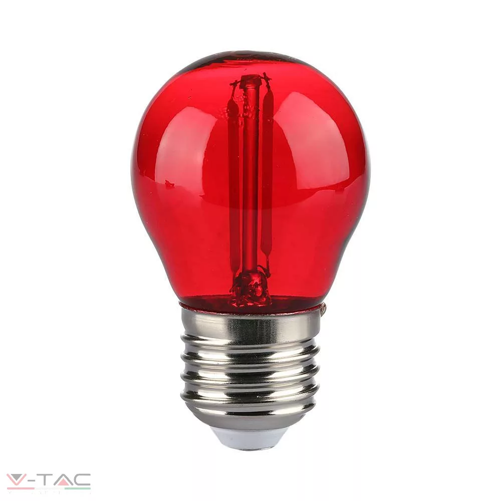 2W Retro LED izzó E27 G45 Piros - 217413 2W Retro LED izzó E27 G45 Piros - 217413