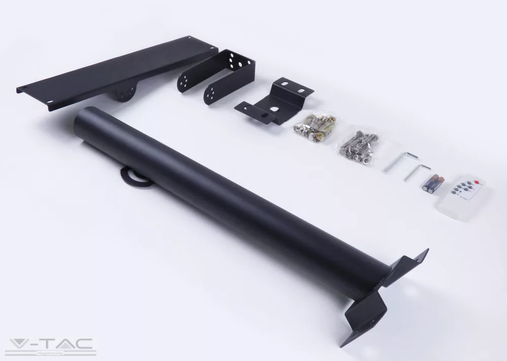 50W Napelemtábla Hibrid LED Utcai világítással, tartórúddal 4000K - 23578 V-TAC 50W Napelemtábla Hibrid LED Utcai világítással, tartórúddal 4000K - 23578 V-TAC