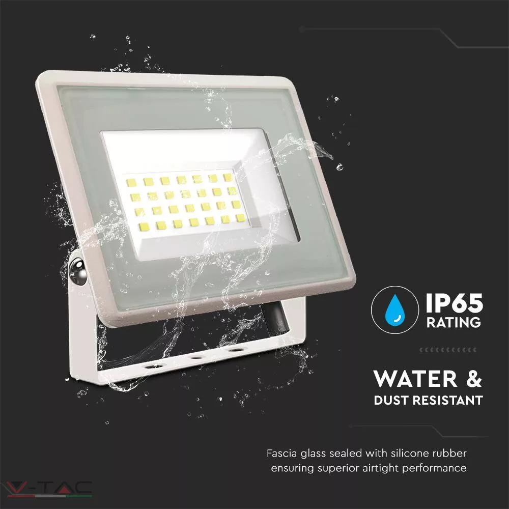 20W fehér LED reflektor F széria IP65 - V-TAC 20W fehér LED reflektor F széria IP65 - V-TAC