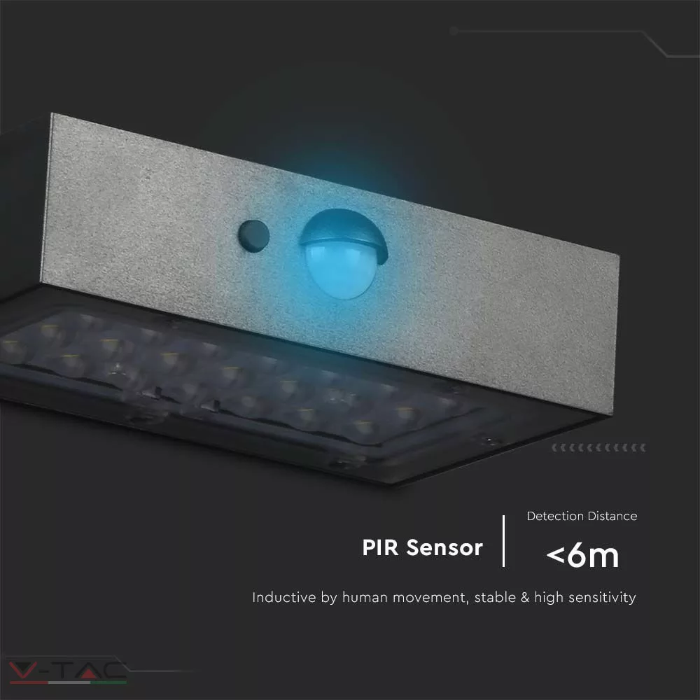 3W Napelemes LED fali lámpa 4000+3000K IP65 - 10305 3W Napelemes LED fali lámpa 4000+3000K IP65 - 10305