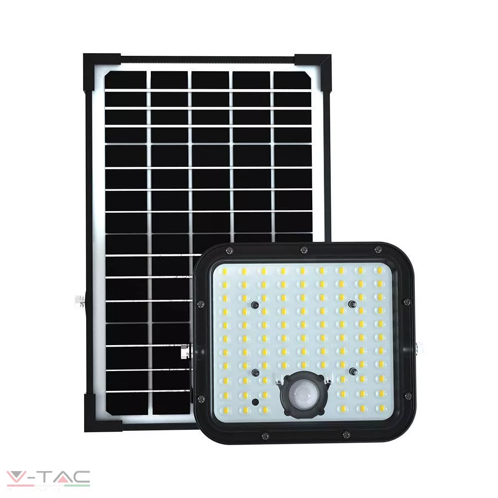30W Napelemes fekete LED reflektor távirányítóval 4000K 6.4V 6000mA 30W Napelemes fekete LED reflektor távirányítóval 4000K 6.4V 6000mA
