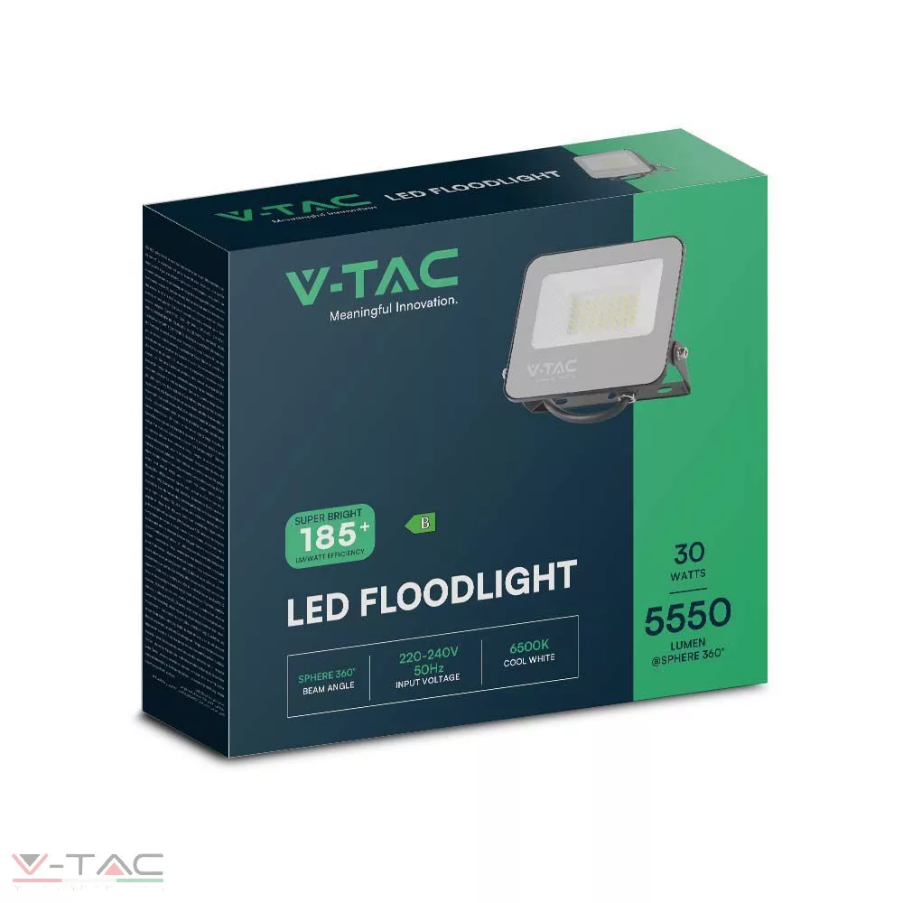 30W LED reflektor Samsung chip 185lm/W fekete 30W LED reflektor Samsung chip 185lm/W fekete