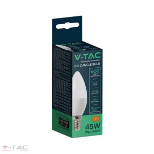 6,5W LED izzó SMD chip E14 Gyertya